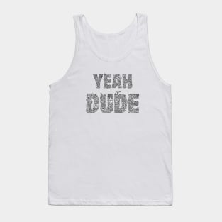 Black Flowers - YEAH DUDE Tank Top